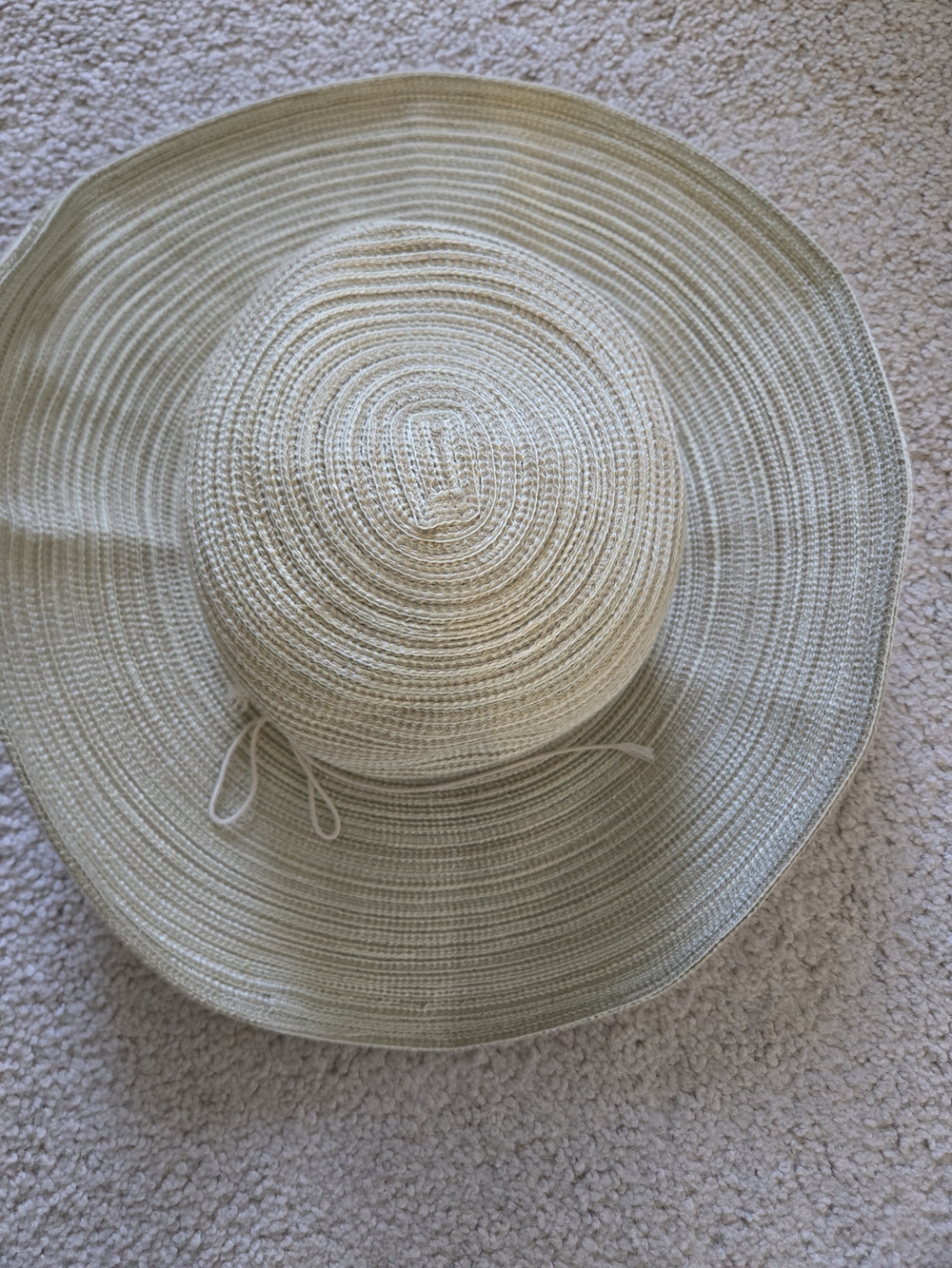 Croft & barrow Beige Braided Straw Sun Hat